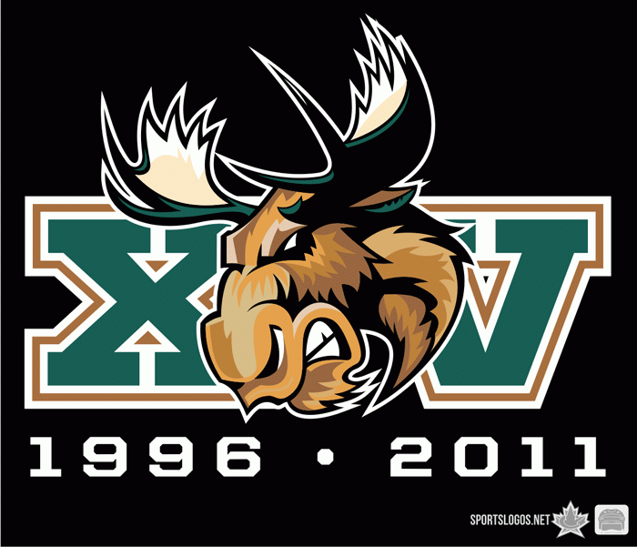 Manitoba Moose 2010 11 Anniversary Logo iron on heat transfer